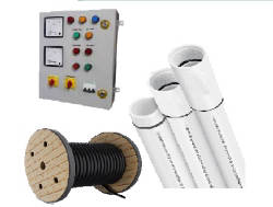 SUBMERSISBLE CABLE, PIPES AND MOTOR STARTER PANELS